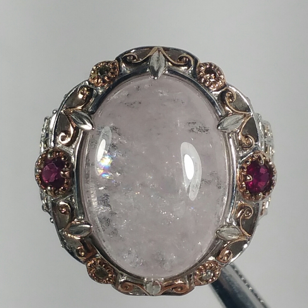 HENG NGAI 4 DIAMOND STERLING SILVER RING